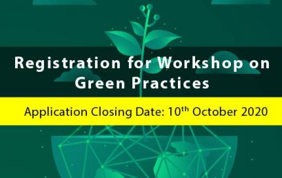 Registration for Workshop on Green Practices