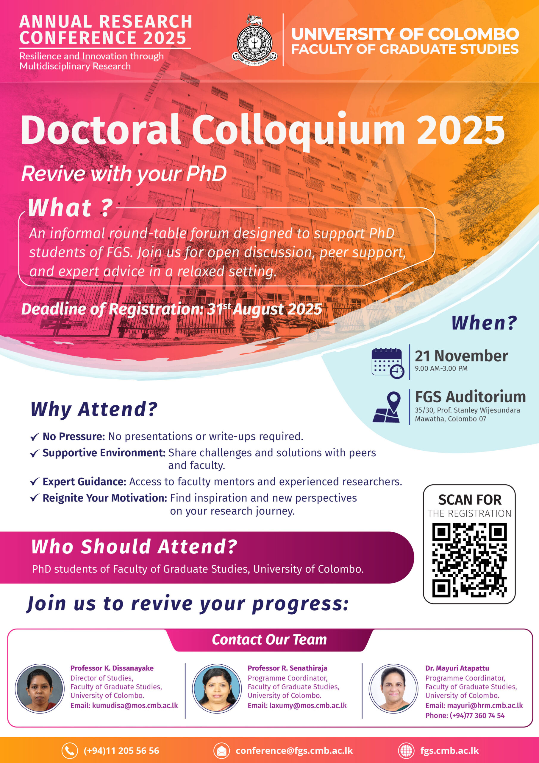 Annual Research Conference 2025 | Faculty of Graduate Studies