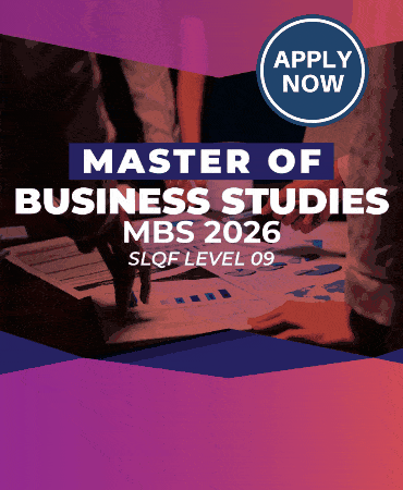 Master of Business Studies – MBS 2026