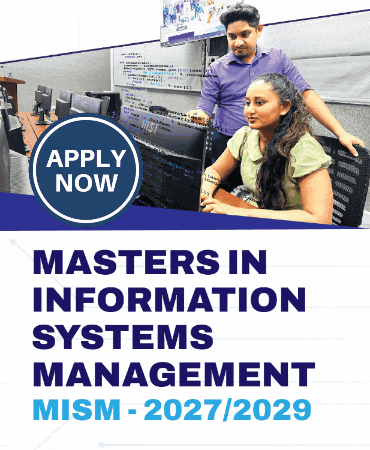 Masters in Information Systems Management (Two Years) MISM – 2027/29