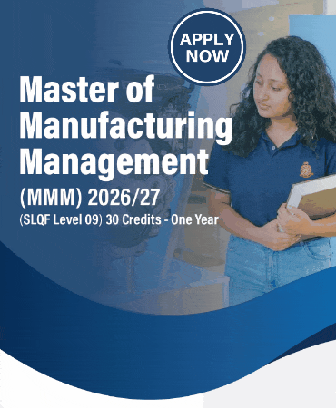 Master of Manufacturing Management (MMM) 2026/27 – One Year