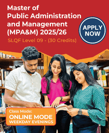 Master of Public Administration and Management – MPA&M – 2025/26 (Online Mode) -Weekday Evenings