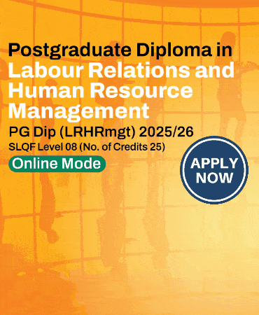 Postgraduate Diploma in Labour Relations and Human Resource Management – PG Dip (LRHRmgt) 2025/26 – Online Mode