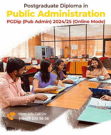Postgraduate Diploma in Public Administration – PGDip (Pub Admin) 2024/25 (Online Mode)